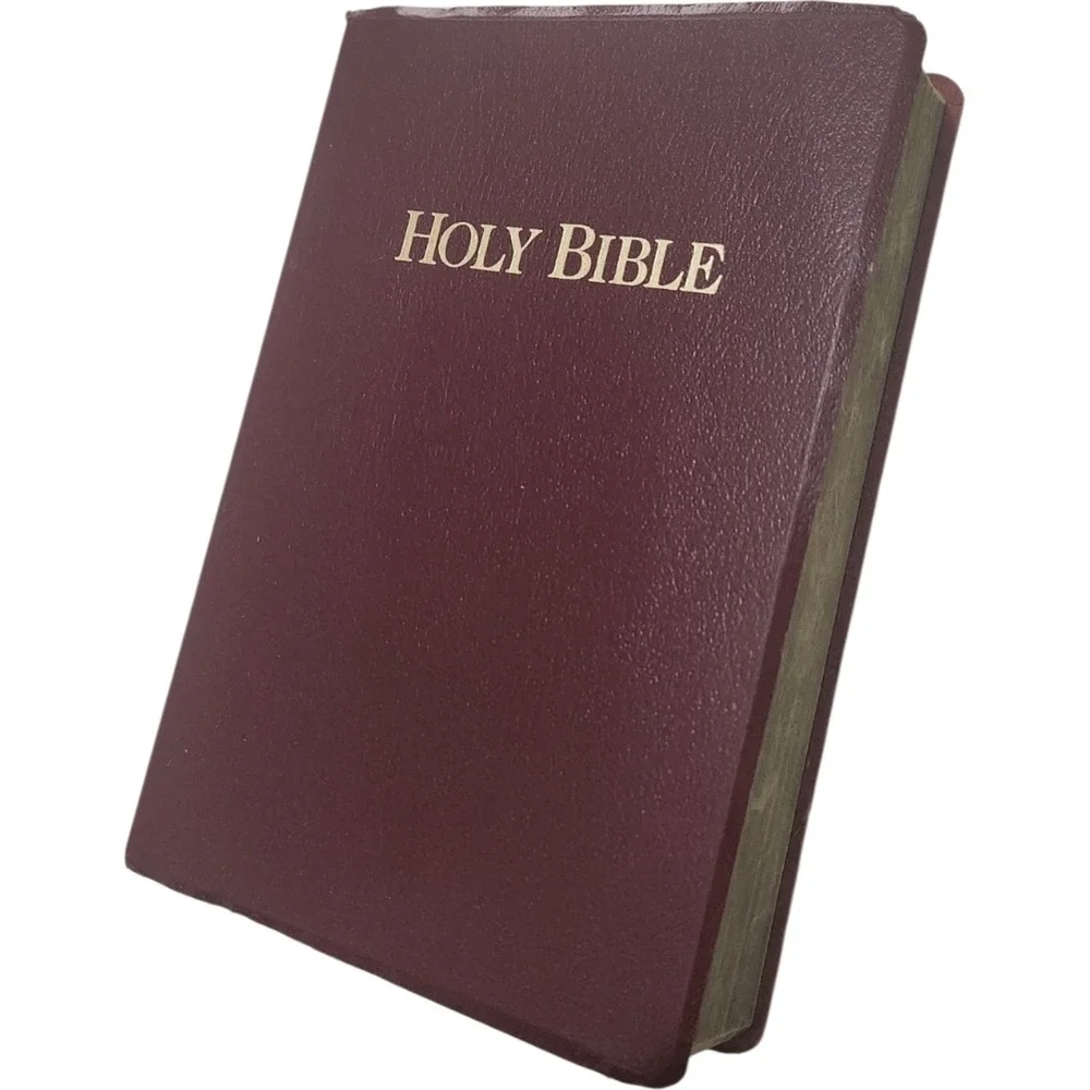 Riverside 702BG KJV Holy Bible Giant Print Burgundy Bonded Leather 1986